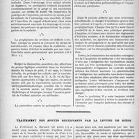 0507 - Page 504 - Travaux originaux. Pratique médicale infantile. Sur la prophylaxie des maladies infectieuses de l'enfance, par le Docteur R. Liège / Traitement des aphtes récidivants par la levure de bière