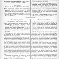 0519 - Page 516 - L’actualité scientifique. Les livres. Les Livres qui viennent de paraître... / Troubles cardiaques et troubles vasculaires au cours des affections gastriques, par Pierre Oury, et Xavier Larmurier, Massonet Cie, éditeurs, Paris, 1940 / La sédimentation sanguine en pratique médicale courante, par Jean Barbier, Gabriel Piquet, Masson et Cie, éditeurs, 1940