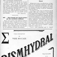 0534 - Page XLIX-531 - Application des tarifs d’honoraires. Assurances sociales. Injections préventives familiales / Soins donnés aux assurés sociaux par des auxiliaires médicaux