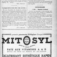 0536 - Page LI-533 - Application des tarifs d’honoraires. Accidents du Travail. Radiologie à domicile / A propos de la visite dite « de contrôle » / Rectification / Automobilisme. Marche à l’alcool