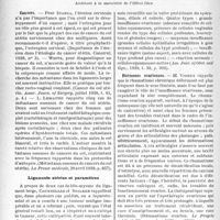 0555 - Page 552 - Travaux originaux. Revue des travaux de gynécologie (1939-1940), par H. Vignes et L. Bigey. Ligaments utérins et paramêtres / Trompes et ovaires