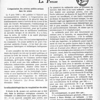 0562 - Page 559 - L'actualité scientifique. La presse. L’organisation des services médico-sociaux dans les usines [(La Presse Médicale, 28 décembre 1940)] / La sulfamidothérapie dans les complications des otites [(La Presse médicale, 11 janvier 1941)]