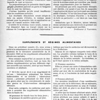 0565 - Page 562 - Bulletin de l’Actualité. La situation privilégiée des étudiants réformés et des étudiantes / Suppléments et régimes alimentaires