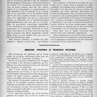 0571 - Page 568 - Bulletin de l’Actualité. Les services médico-sociaux dans les entreprises et la prévention des accidents du travail, par J. Carré. Les conseils départementaux sont-ils maîtres de leur tableau ? / Médecine, stratégie et économie politique