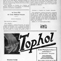 0590 - Page IX-587 - Fondation d’Heucqueville / Nécrologie [M. E. Legendre, A. J. Martin, Mme L. Martin] / Le Livre d’Or du Corps Médical français