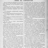 0606 - Page 603 - Partie professionnelle / Bulletin de l’actualité. Ordre ou corporation