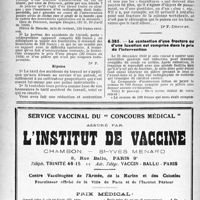 0619 - Page 616-XLII - Application des taries d'honoraires. Accidents du travail. Ostéosynthèse effectuée en clinique privée / La contention d'une fracture ou d’une luxation est comprise dans le prix de l'intervention