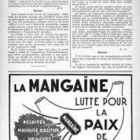0621 - Page 618-XLIV - Assurances sociales. Droit aux prestations: règles spéciales en période de guerre / Automobilisme. Voitures électriques. Gazogènes