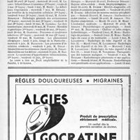 0628 - Page VII-625 - Dernières nouvelles / Faculté de médecine de Paris / Clinique médicale de l’Hôtel-Dieu