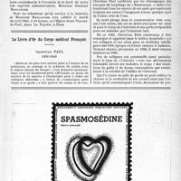 0630 - Page IX-627 - Nécrologie [M. Auguste Plédel] / Remerciements / Le Livre d’Or du Corps médical français. Christian Paul 1901-1940