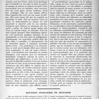 0638 - Page 635 - Le traitement de la mélancolie, par R. Benon / Ruptures spontanées du myocarde