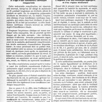0639 - Page 636 - Comment prévenir la congestion pulmonaire passive notamment au cours des fractures du col du fémur, d’après MM. J. Grenier, M. Larget et J. -C. Rudler. Il s’agit d’une insuffisance cardiaque inapparente / L’urgence d’un toni-cardiaque approprié, et d’un régime déchloruré