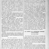 0646 - Page 643 - L'actualité scientifique. Les Sociétés Savantes. Paris. Académie de chirurgie / Société médicale des hôpitaux de Paris. Le diagnostic précoce de la spondylose rhizomélique, (2-11-1940) / Les accidents de la thérapeutique hormonale et leur prévention, (15 et 22-11-1940)