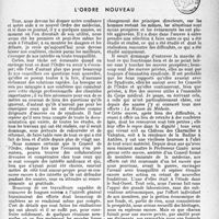 0676 - Page 673 - Propos du jour / L’ordre nouveau [Dr Raphaël Massart]