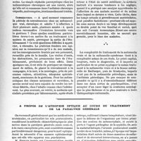 0687 - Page 684 - Travaux originaux. Le traitement de la mélancolie, par R. Benon. Le développement normal de la taille et du poids. Développement général / A propos de l’atrophie optique au cours du traitement de la paralysie générale