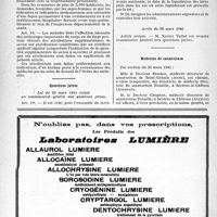 0705 - Page 702-XLIV - Un supplément de savon pour les médecins / Questions juives / Médecins de sanatorium