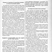0732 - Page 729 - L'actualité scientifique. La presse. Fréquence et importance du parasitisme intestinal au cours de la première enfance [(La Presse médicale, 11 janvier 1941)] / Douglassite et douglassopathies dans leurs rapports avec les crises d’asthme [(Lyon médical, 24 novembre 1940)] / Les risques de la hernie chez un ascitique [(Le Progrès médical, 4 janvier 1941)]