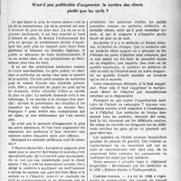0786 - Page 783 - Libres opinions. N'est-il pas préférable d’augmenter le nombre des clients plutôt que les tarifs ?