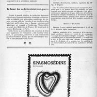 0802 - Page IX-799 - Ordre national des médecins conseil supérieur. Communiqué / En faveur des médecins sinistrés de guerre / Le Livre d’Or du Corps Médical français