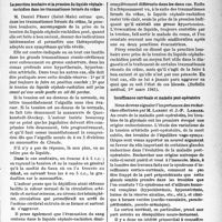 0816 - Page 813 - L'actualité scientifique. La presse. La ponction lombaire et la pression du liquide céphalo-rachidien dans les traumatismes fermés du crâne [(Bulletin médical, 1er mars 1941)] / Insuffisance surrénale et maladie post-opératoire [(La Presse médicale, 1er février 1941)]