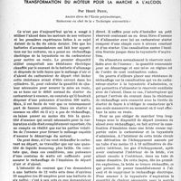 0827 - Page 824 - Chronique automobile. Transformation du moteur pour la marche à l'alcool, par Henri Petit