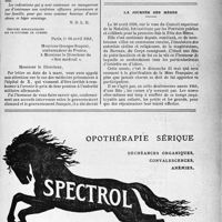 0832 - Page XLIII-829 - Les médecins prisonniers employés dans les hôpitaux doivent-ils payer des frais de pension ? / La journée des mères