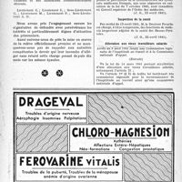0877 - Page 874-XLIV - Un vœu de six confrères prisonniers / A travers l’officiel / Ordre des médecins / Inspection de la santé / Allocation aux vieux travailleurs salariés