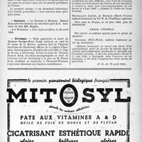 0890 - Page IX-887 - Paris / Courrier littéraire / Naissance / Nécrologie [Docteur Georges-René Doré] / Le Livre d’Or du Corps médical français