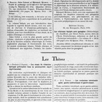 0907 - Page 904 - L'actualité scientifique. Les livres. Traité de pathologie médicale et de thérapeutique appliqués, par A. Brault, Jules Cottet et Edouard Michon, Librairie Maloine, Paris (VIe) / Les véhicules équipés avec gazogène, Editions Dunod, Paris (VIe) / Les thèses. Les essais de vitaminothérapie préventive dans la poliomyélite aiguë expérimentale, par Docteur J. Daniel / Les occlusions intestinales après gastro-entérostomie et gastrectomie, par Dr J. Tissot