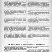 0919 - Page 916 - Libres opinions. « La nationalisation des médecins » / Variétés. Le répétiteur de philosophie de Baudelaire