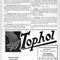 0933 - Page 930-VIII - Chaire de clinique chirurgicale de l’hôpital Saint-Antoine / Facultés de médecine. Bourses de doctorat / Hôpitaux de Lyon. Internat / Naissances / Mariage