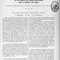0942 - Page 939 - Ce que pratiquement le médecin doit savoir.... Du rôle possible des disques lombo-sacrés dans la sclatique, dite banale, d'après les travaux du Docteurs. de Sèze et ceux du Docteur M. Gaucher. Les facteurs étiologiques habituellement invoqués. Rhumatisme. — Age. — Traumatisme