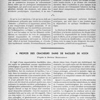 0945 - Page 942 - Ce que pratiquement le médecin doit savoir.... Du rôle possible des disques lombo-sacrés dans la sclatique, dite banale, d'après les travaux du Docteurs. de Sèze et ceux du Docteur M. Gaucher. Évolution et traitement de la sclatique commune, dite essentielle ou primitive / A propos des cracheurs sains de bacilles de koch, d’après le Docteur Meersseman