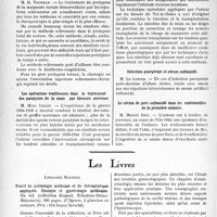 0953 - Page 950 - L’actualité scientifique. Les Sociétés Savantes. Paris. Société de médecine de Paris, Séance du 22 février 1941. Traitement des prolapsus du rectum par la méthode sclérosanté / Les opérations tendineuses dans le traitement des paralysies de la main par blessure nerveuse / Infection puerpérale et sérum sulfamidé / Le sérum de porc sulfamidé dans les entérocolites de la première enfance / Les livres. Traité de pathologie médicale et de thérapeutique appliquée. Urologie et gynécologie médicales, Librairie Maloine