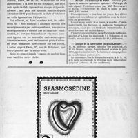 0980 - Page VII-977 - Avis à nos abonnés et adhérents de zone non occupée / Dernières nouvelles / Académie de médecine / Faculté de médecine de Paris / Clinique de la tuberculose (hôpital Laennec)