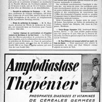 0981 - Page 978-VIII - Clinique de la tuberculose (hôpital Laennec) / Faculté de médecine de Paris / Faculté de médecine de Toulouse / École de médecine de Limoges / Institut régional de puériculture et d’hygiène scolaire de Bordeaux et du Sud-Ouest / Croix-Rouge français / M. Paul Ribeyre est nommé adjoint au maire de Vals-les-Bains