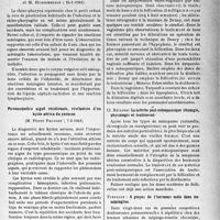 1000 - Page 997 - L'actualité scientifique. Les Sociétés Savantes. Paris. Société médicale des hôpitaux de Paris. Réaction méningée au cours des rhino-pharyngites aiguës, (24-1-1941) / Pneumopathie aiguë récidivante, révélatrice d’un kyste aérien du poumon, (7-2-1941) / Société français de gynécologie, Séance du 20 janvier 1941. A propos du traitement des dyspareunies vulvo-vaginales ménopausiques et du vaginisme / La métrite post-ménopausique (étiologie, physiologie et traitement) / A propos de l'hormone mâle dans les salpingites / Les sulfamides dans le traitement de la blennorragie féminine