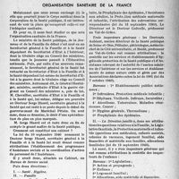 1002 - Page 999 - Partie professionnelle / Mouvement sanitaire & professionnel. Organisation sanitaire de la France