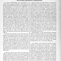 1004 - Page 1001 - Mouvement sanitaire & professionnel. Assurances sociales. Comment appliquer le délai de six mois aux prestations de l’assurance maladie. Les maladies dépendantes et indépendantes