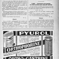 1020 - Page XLVII-1017 - Application des tarifs d’honoraires. Assurances sociales. Extraction de corps étrangers de l'oreille / Le « coup d'écran » en matière d'Assurances sociales / Comment sont payées les interventions pour assurés assistés