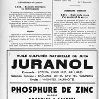 1021 - Page 1018-XLVIII - Application des tarifs d’honoraires. Assurances sociales. Comment sont payées les interventions pour assurés assistés / Pensionnés de guerre. Examens électriques ou radiologiques / Questions diverses. Droits de la veuve d’un pensionné de guerre