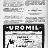 1030 - Page IX-1027 - secrétariat d’État à la marine / Postes vacants / Naissances / Nécrologie [médecin-lieutenant Tellier, Docteur A. de Grailly] / Le Livre d’Or du Corps Médical français
