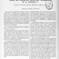 1042 - Page 1039 - Travaux originaux. La clinique obstétricale au goût du jour. Quand une cardiopathie impose-t-elle l'interruption de la grossesse ?, d’après les Docteurs Balard, Broustet Et Mahon. Quelques données de principe