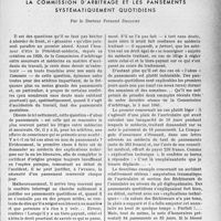1052 - Page 1049 - Accidents du travail. La commission d'arbitrage et les pansements systématiquement quotidiens, par le Docteur Fernand Decourt