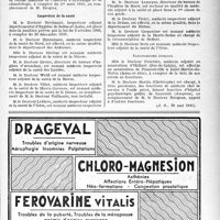 1064 - Page XLVII-1061 - Enseignement de la médecine / Laboratoires du secrétariat d’État / Inspection de la santé. Sanatoriums publics