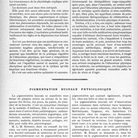 1081 - Page 1078 - Travaux originaux. Les dystonies neuro-végétatives devant l’éducation physique et le sport, par M. le Docteur Jacques Decourt. Les dystonies neuro végétatives (suite). Syndromes amphotoniques / Pigmentation buccale physiologique