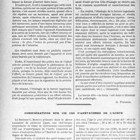 1087 - Page 1082 - Travaux originaux. La hernie inguinale et les accidents du travail [G. Fischer] / Considérations sur 153 cas d’anévrysmes de l’aorte