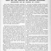1096 - Page 1089 - Accidents du travail. A propos de la constitution de l’ordre. Quelle peut être l’efficacité des sanctions disciplinaires prononcées par les conseils de l'ordre ?