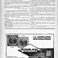 1115 - Page 1108-X - A travers l’officiel / Exercice de la médecine