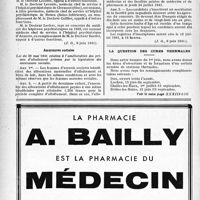 1117 - Page 1110-XII - Exercice de la médecine / Hôpitaux psychiatriques / Assurances sociales / Enseignement de la médecine / La question des cures thermales